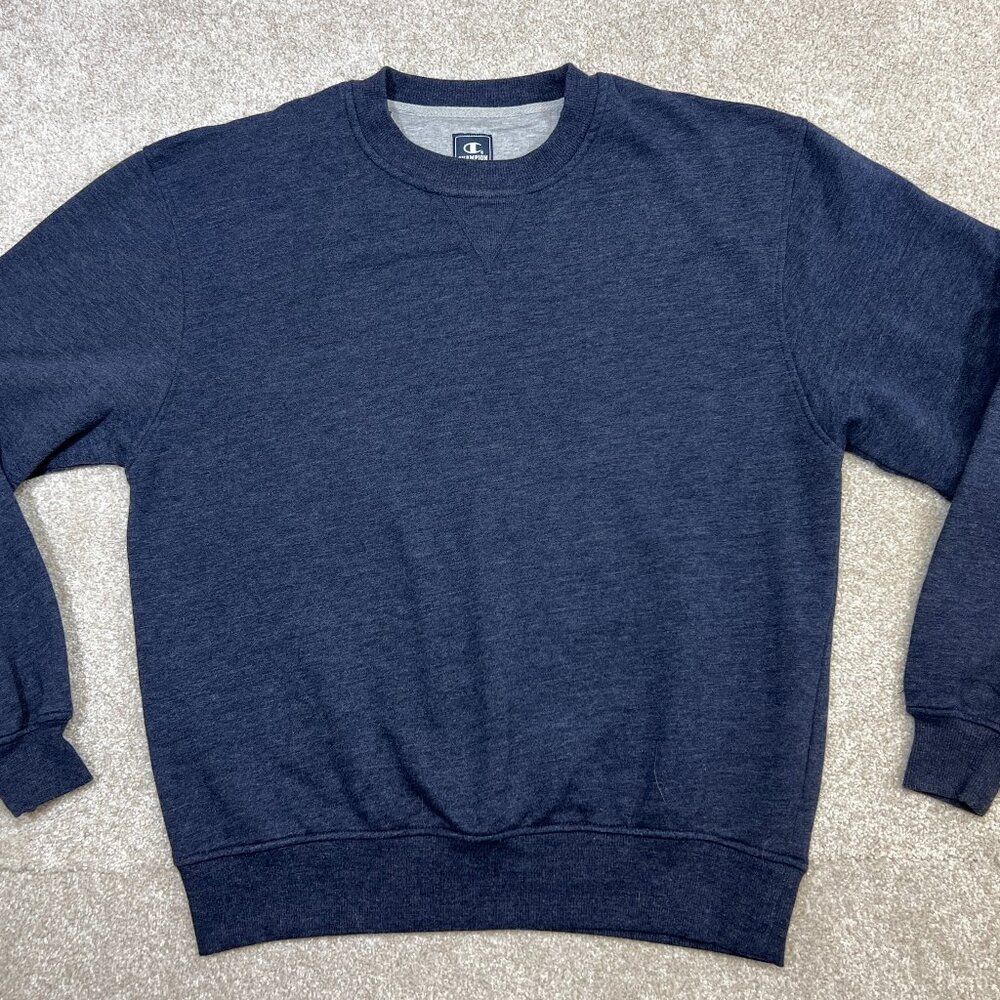 Vtg Men's Champion Sweatshirt Medium Navy Blue EUC‎